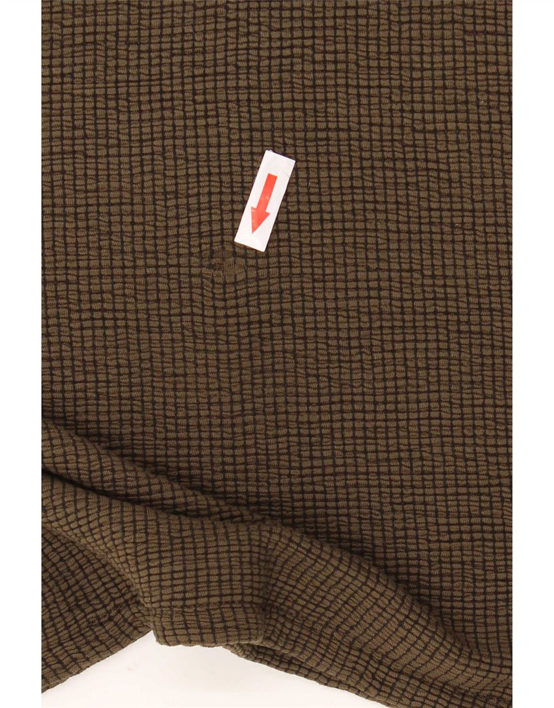 Zara Femme Haut Oversize Manches 3/4 UK 14 Medium Kaki Viscose