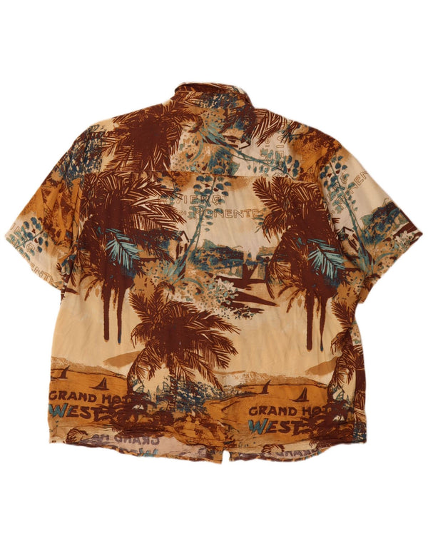 Natural Issue Chemise graphique à manches courtes pour homme XL multicolore hawaïen