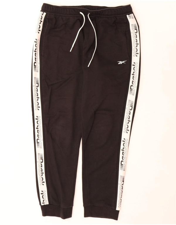 Reebok Pantalon de Survêtement Graphic Homme Noir Large
