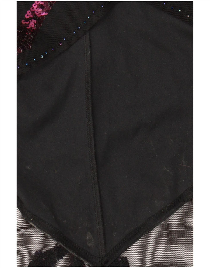 Linea Robe asymétrique sans manches pour femme UK 44 Medium Black Paisley