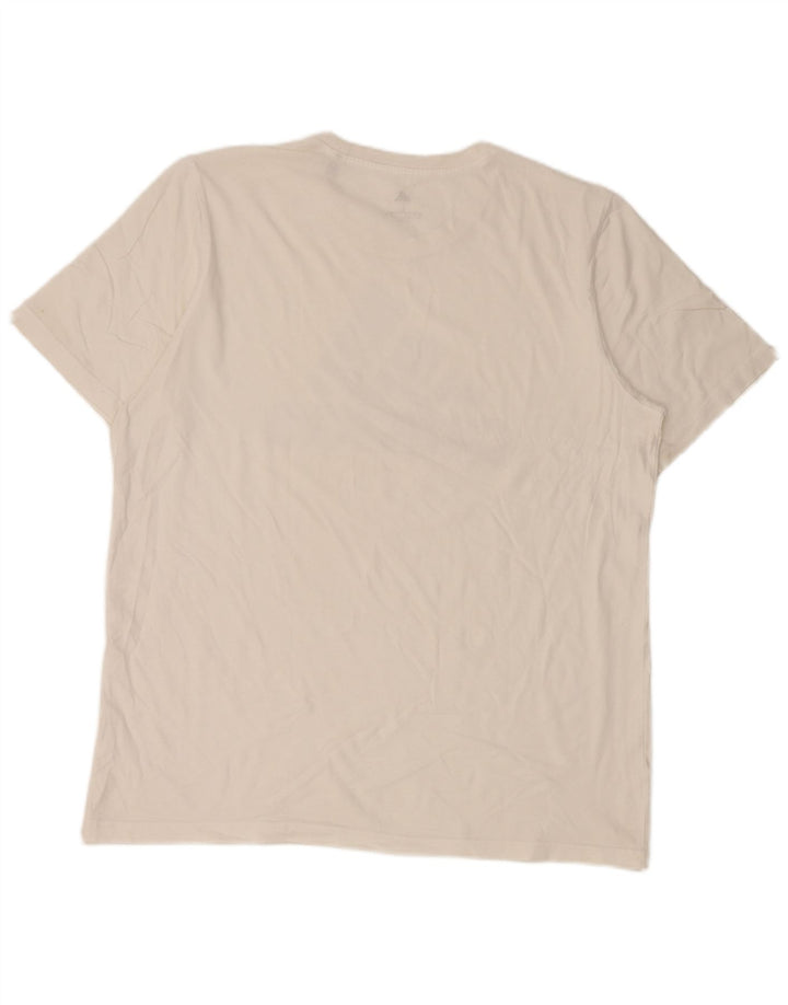 Adidas T-shirt graphique pour hommes, grand, blanc