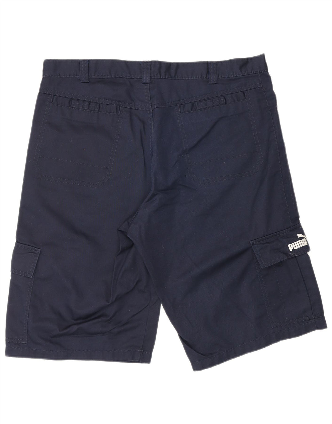 PUMA Short Cargo Homme Moyen W32 Bleu Marine Coton