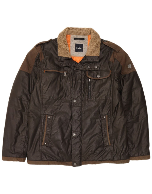 Engbers Veste Militaire Homme UK 44 2XL Marron Coton