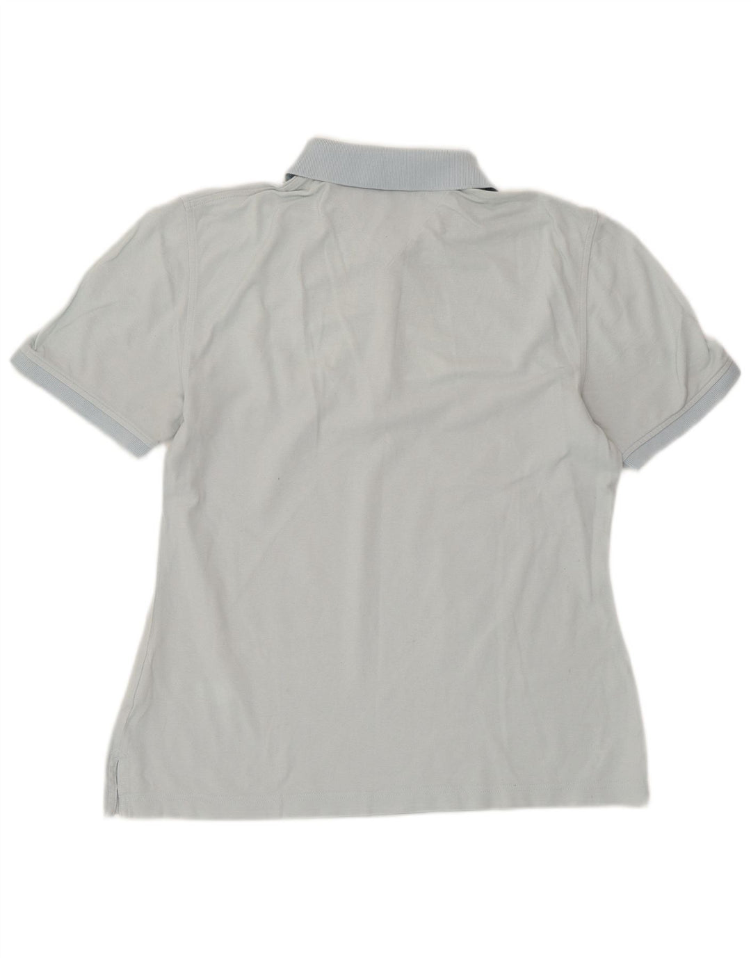 TOMMY HILFIGER Polo Femme UK 14 Large Bleu Coton