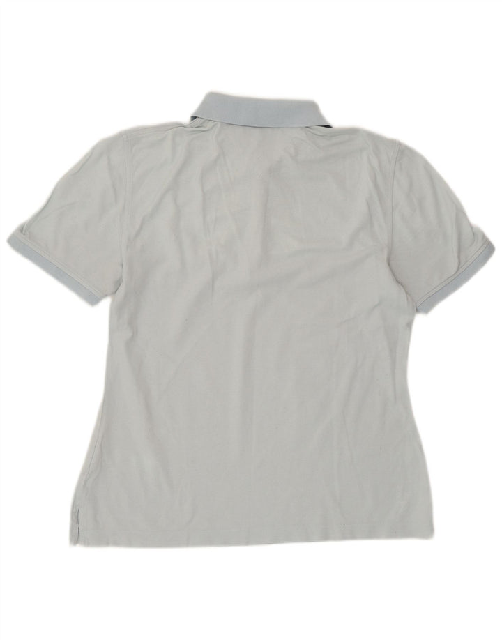 TOMMY HILFIGER Polo Femme UK 14 Large Bleu Coton