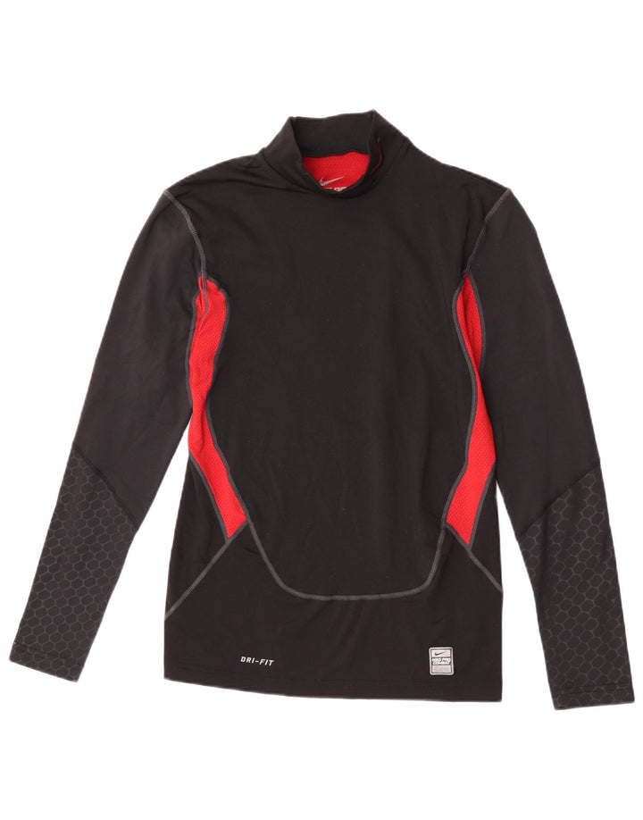 Haut à manches longues Nike Dri Fit Graphic pour homme, color block, noir moyen