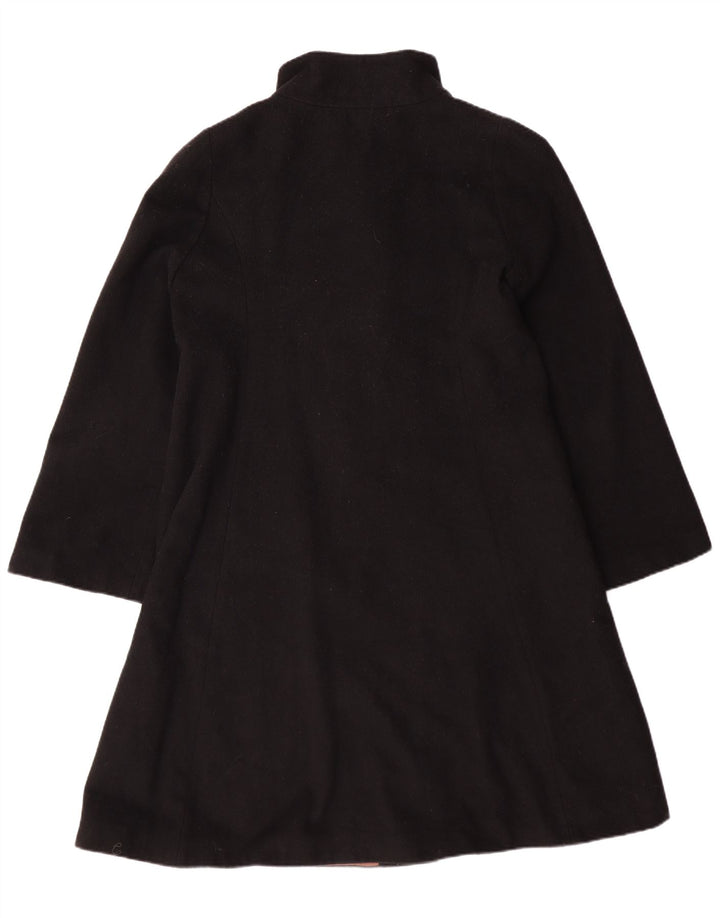 LAURA ASHLEY Manteau pour femme UK 12 Laine noire moyenne