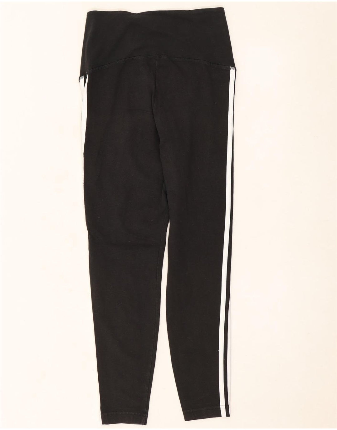 Adidas Leggings Femme UK 12/14 Coton Noir Moyen