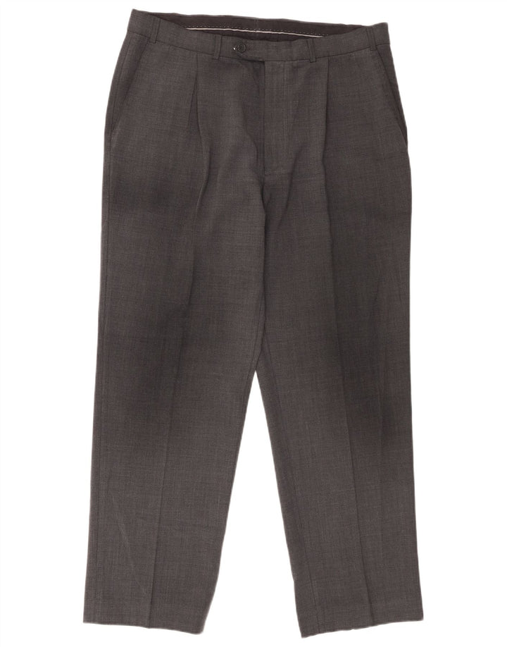 Marks & Spencer Pantalon de costume pour homme W34 L28 Gris