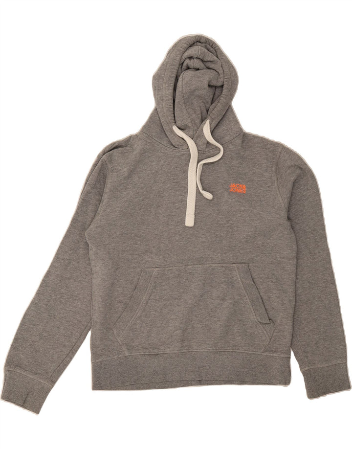JACK & JONES Mens Hoodie Jumper Medium Grey Cotton Vintage Jack & Jones and Second-Hand Jack & Jones from Messina Hembry 