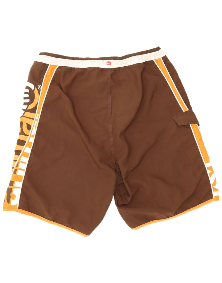 Animal Short de bain graphique pour homme en polyester color block blanc grand format
