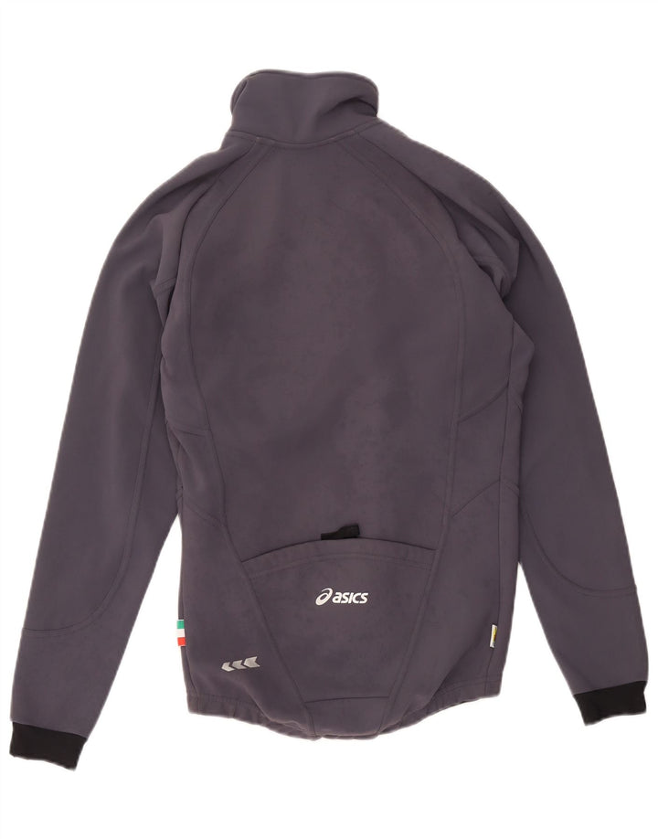 Asics Veste de Survêtement Graphique Homme Petit Gris Colorblock Polyester