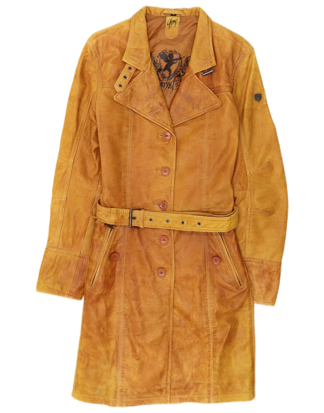 Gipsy Manteau en cuir pour femme UK 12 Marron moyen