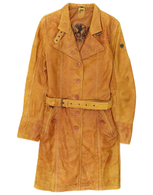 Gipsy Manteau en cuir pour femme UK 12 Marron moyen