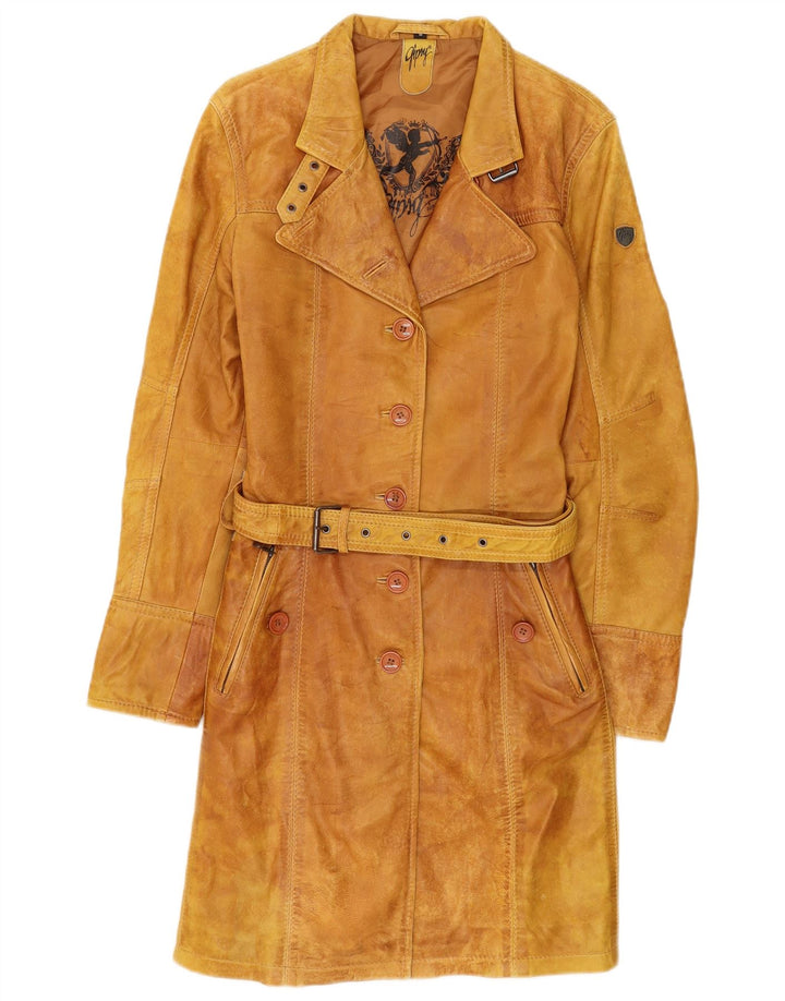Gipsy Manteau en cuir pour femme UK 12 Marron moyen