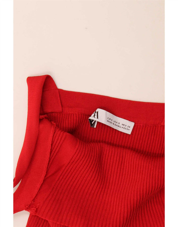 Zara Femme Cami Top UK 8 Small Rouge