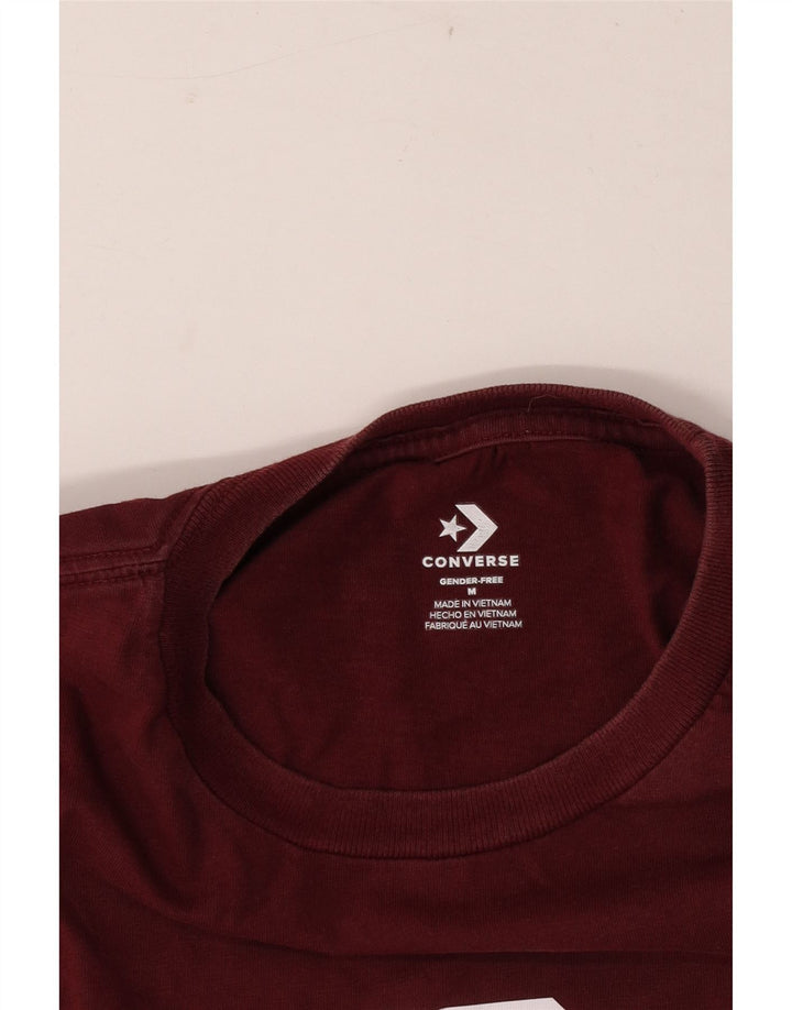 Converse T-Shirt Graphique Homme Bordeaux Moyen