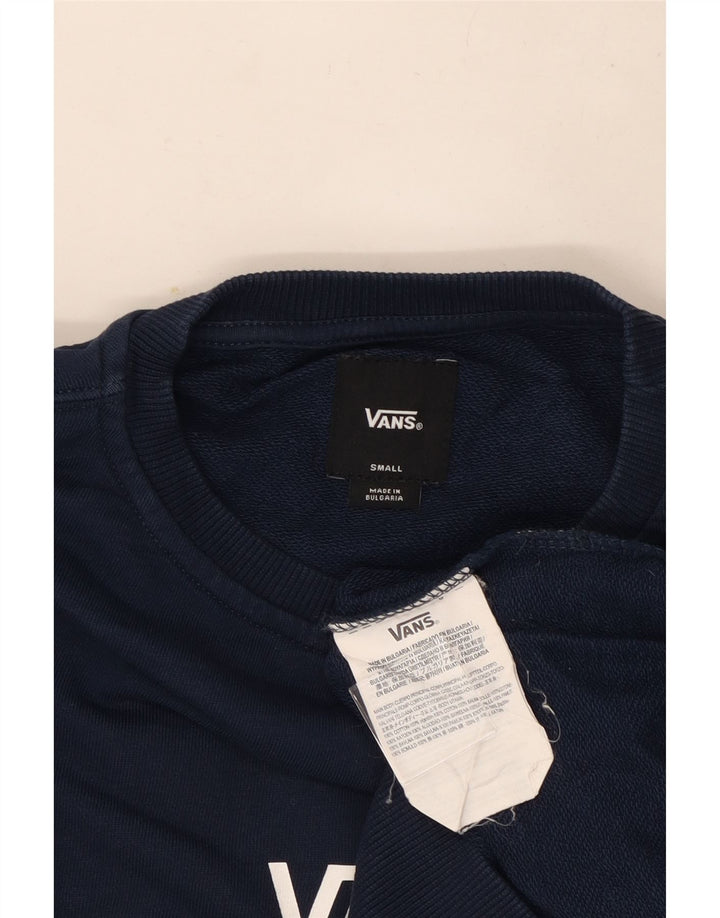 Vans Sweat-shirt pour homme en coton bleu marine Small