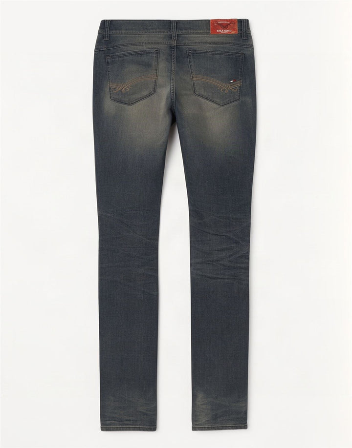 Tommy Hilfiger Jean Slim Femme W28 L32 Bleu Coton