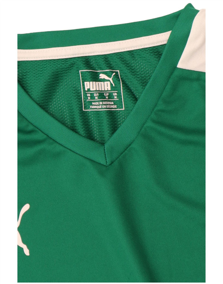 Puma Tee-Shirt Graphic Homme Vert Moyen Colourblock