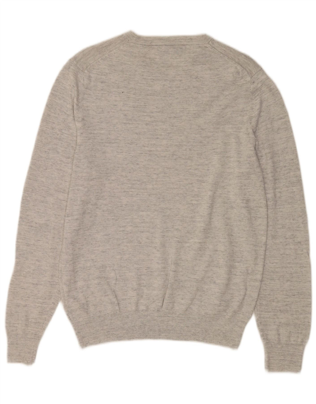 Marks & Spencer Pull col rond homme gris moyen coton moucheté