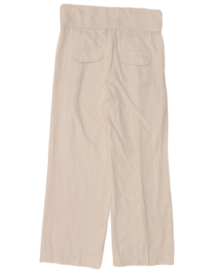 MASSIMO DUTTI Pantalon Chino Pegged Femme W30 L27 Blanc