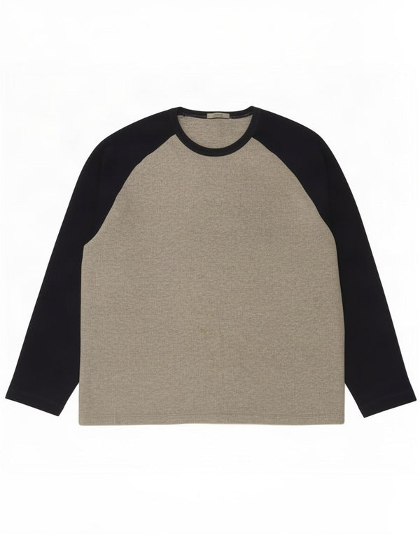 Marks & Spencer Haut à manches longues pour homme en coton color block gris moyen