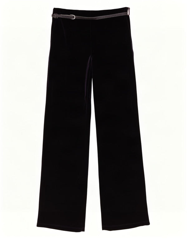 Marks & Spencer Pantalon décontracté en velours pour femme UK 8 Small W24 L31 Violet