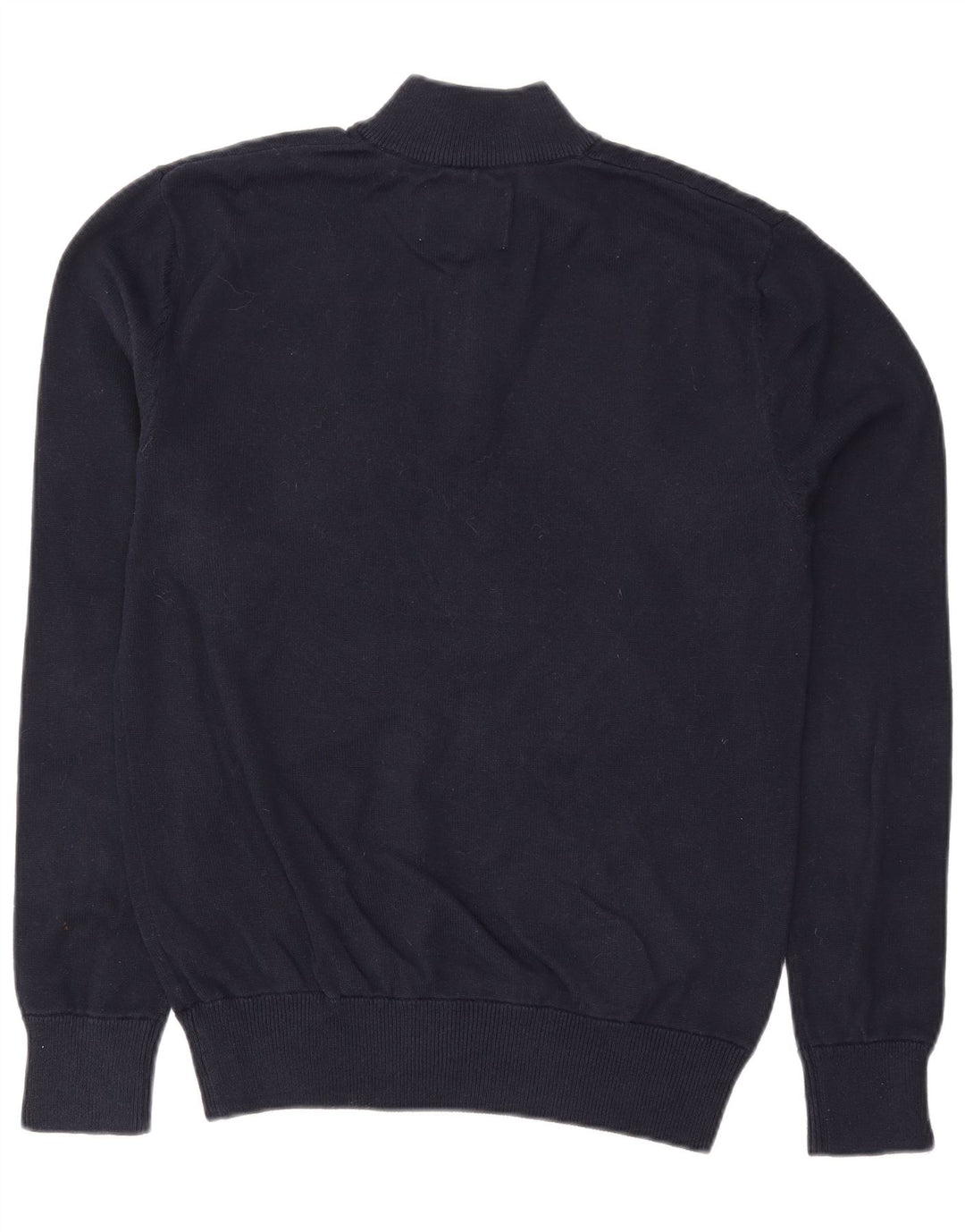 JACK WILLS Pull Col Zippé Homme Bleu Marine Moyen Coton