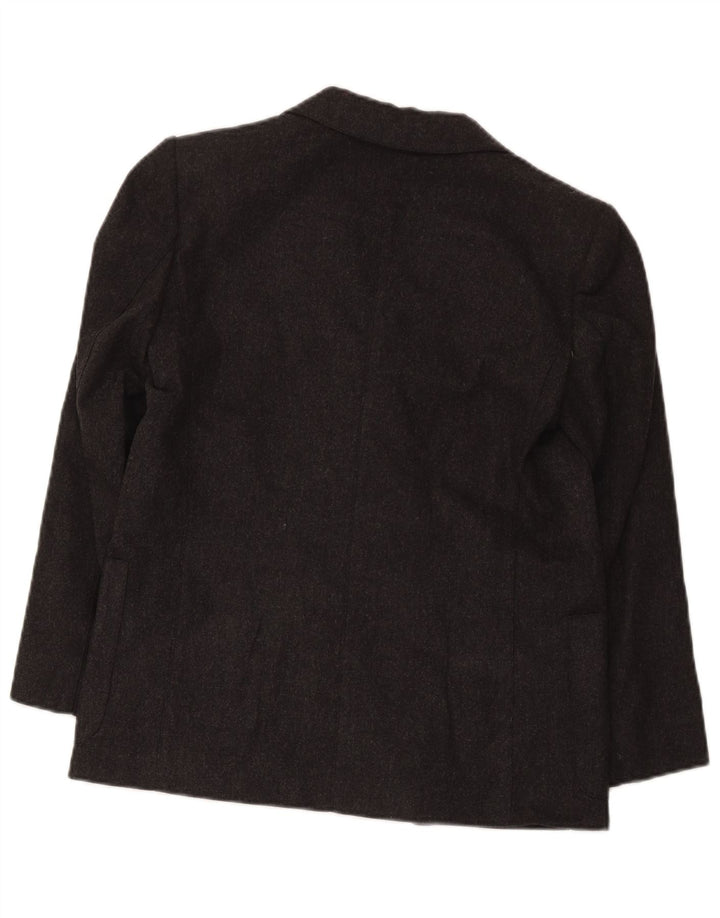 vintage Femme Double Breasted Blazer Veste UK 12 Gris Moyen