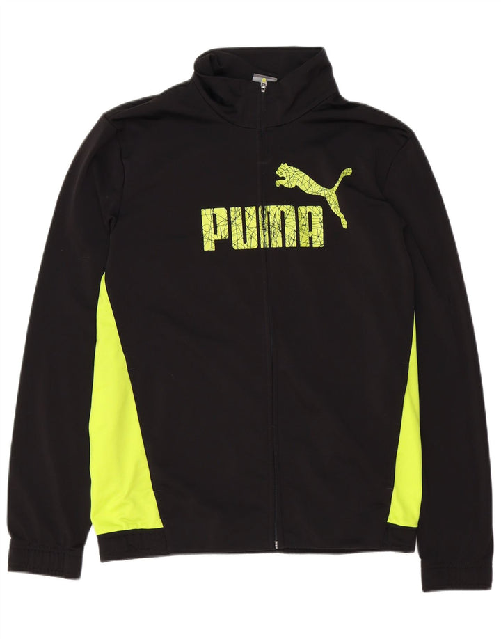 Puma Veste de Survêtement Graphique Homme Petit Noir Polyester Colorblock