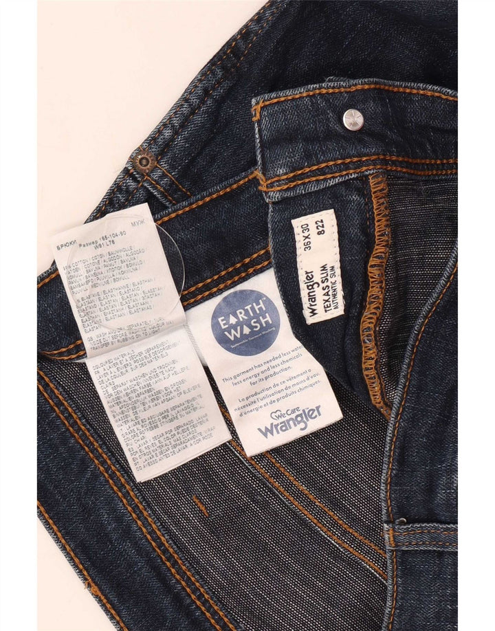 Wrangler Jean Slim Homme W36 L30 Bleu Marine Coton