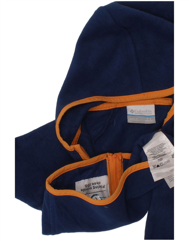 COLUMBIA Veste polaire à capuche pour bébé garçon 3-6 mois Bleu marine Colourblock