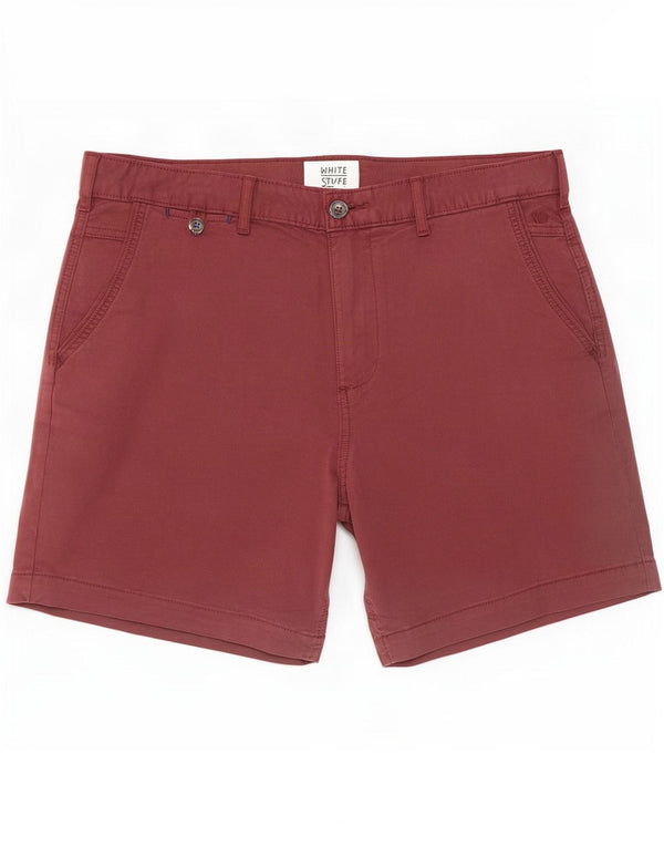White Stuff Short Chino Homme W34 Large Bordeaux Coton