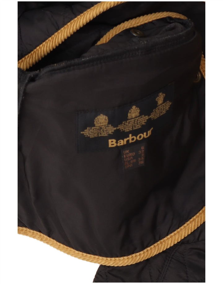 Barbour Veste matelassée pour femme UK 6 XS Gris Colorblock Polyamide