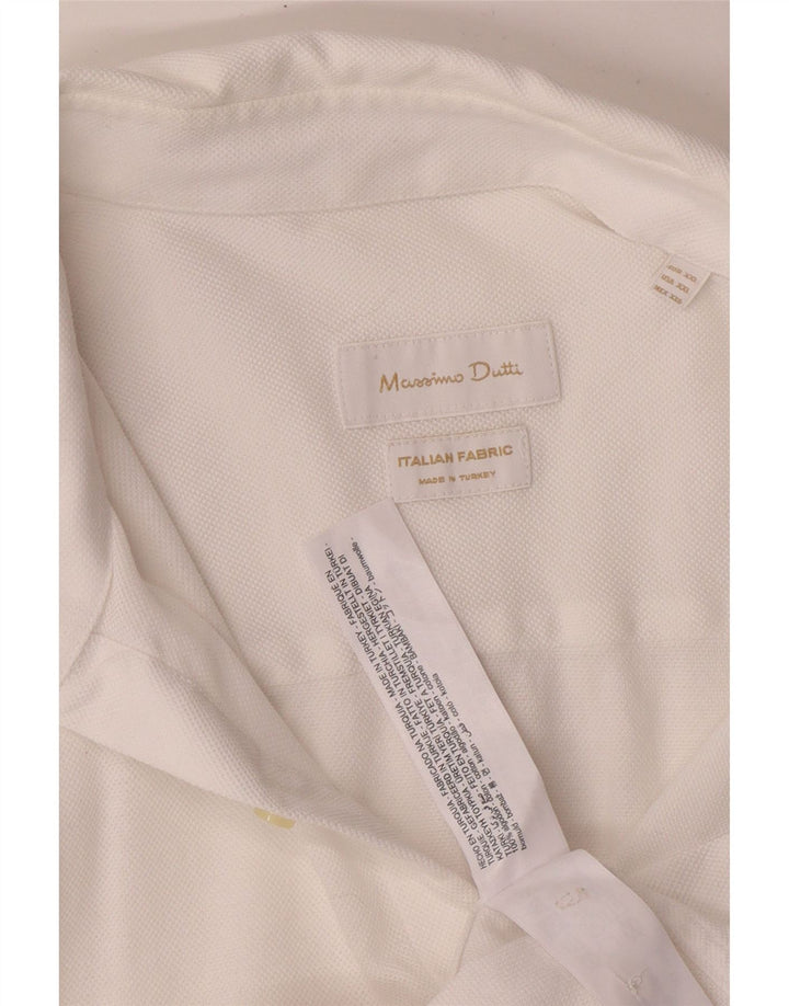 Massimo Dutti Chemise Homme 2XL Coton Blanc