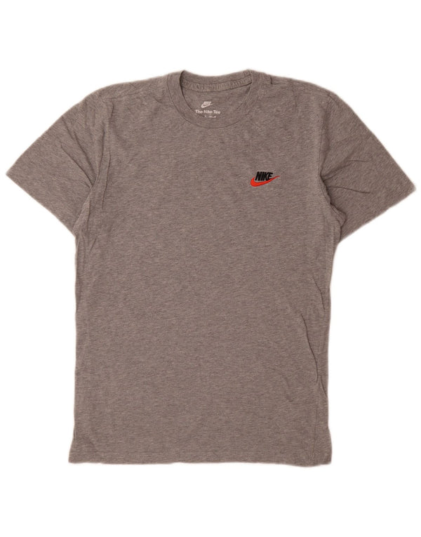 Nike Mens T-Shirt Top XS Gris Moucheté Coton