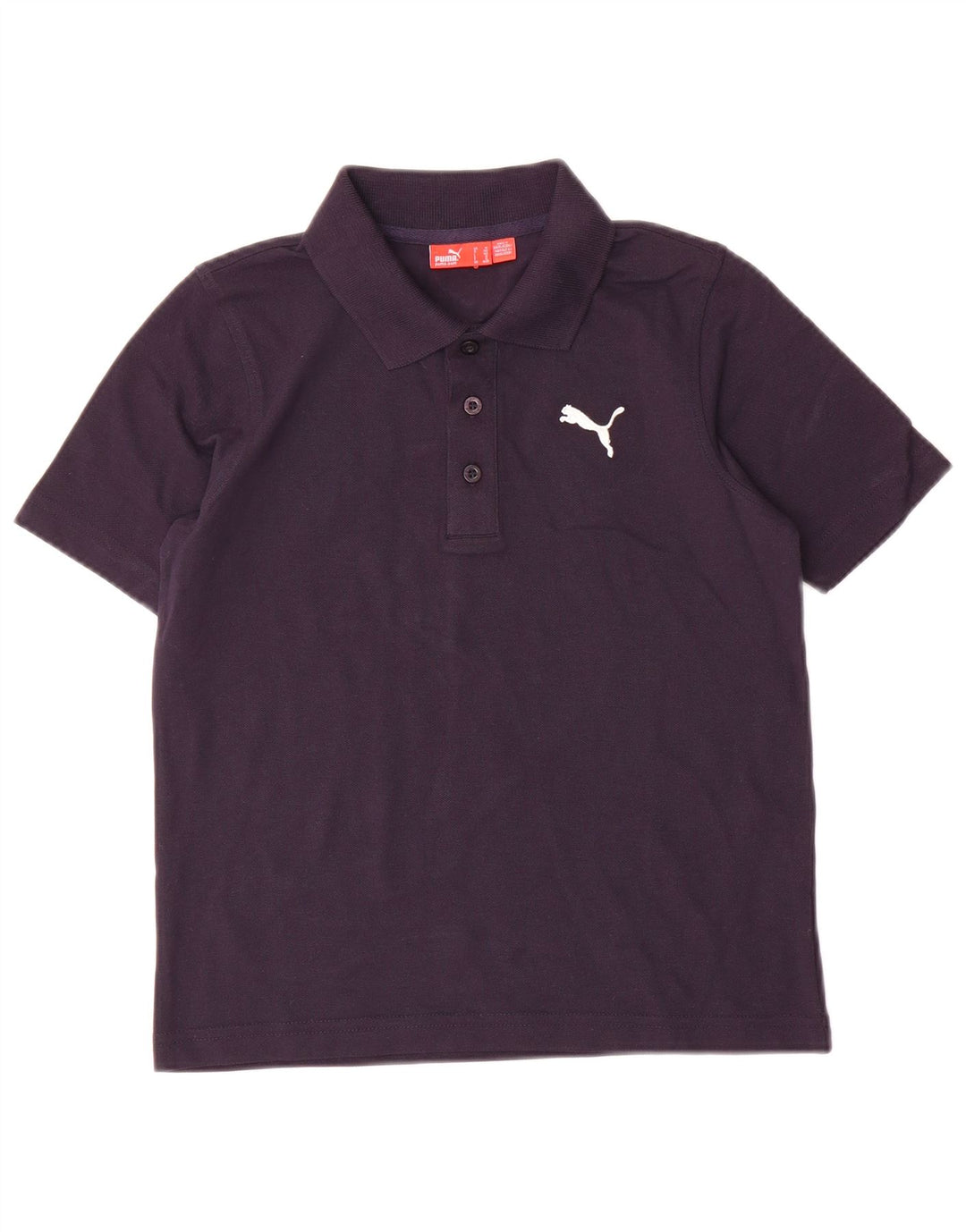 Polo Puma Garçon 9-10 ans Bleu Marine Coton