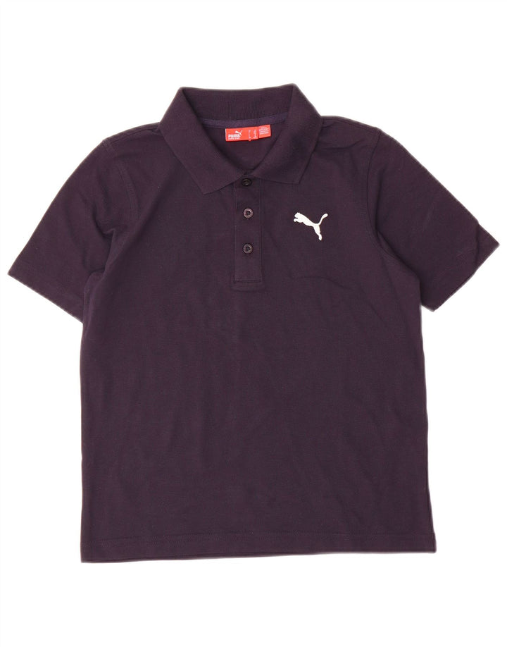 Polo Puma Garçon 9-10 ans Bleu Marine Coton