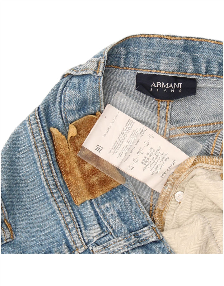 Armani Jean droit homme W34 L32 bleu coton