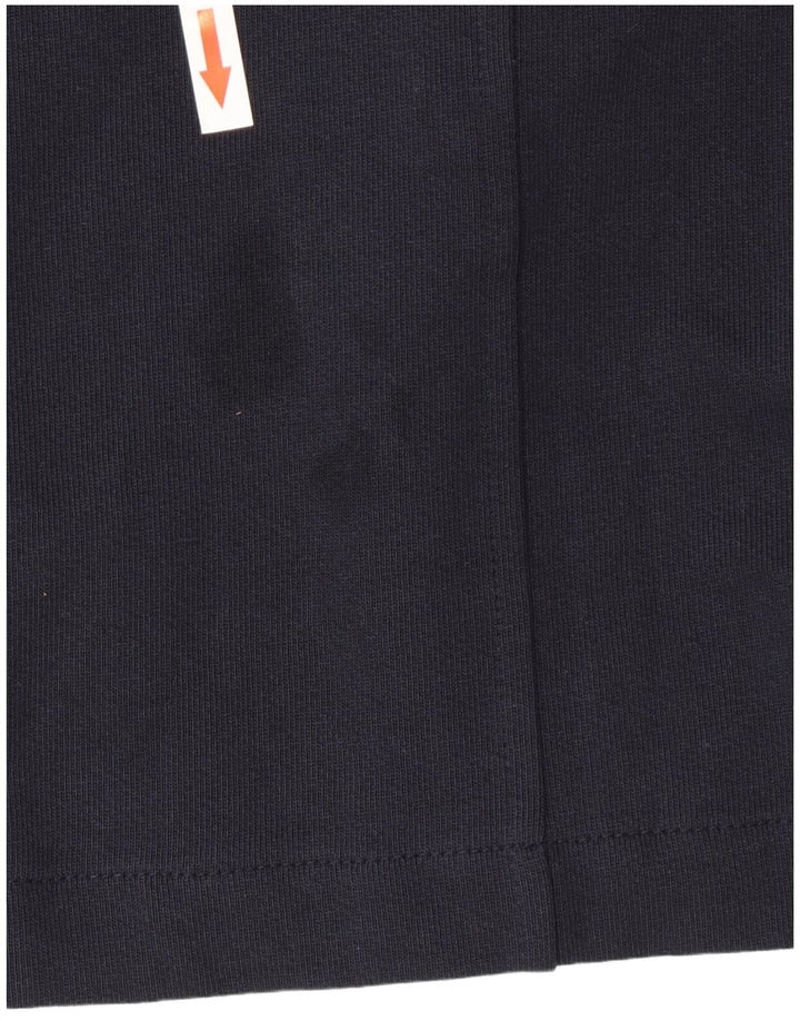 Zara Veste de motard pour homme UK 38 en coton bleu marine moyen