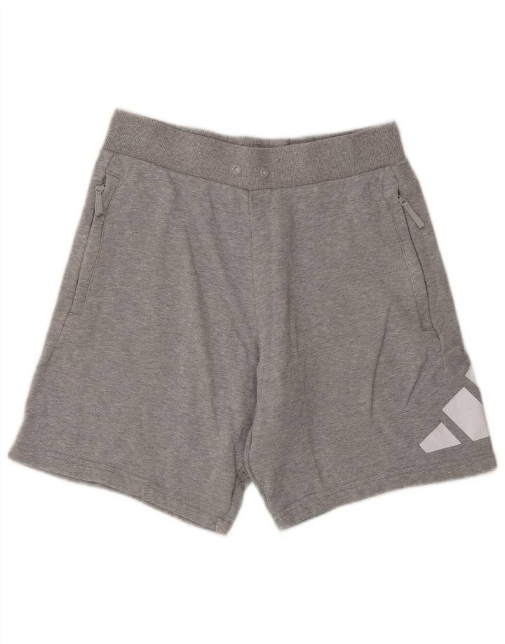 Adidas Short de sport graphique pour homme, petit, gris