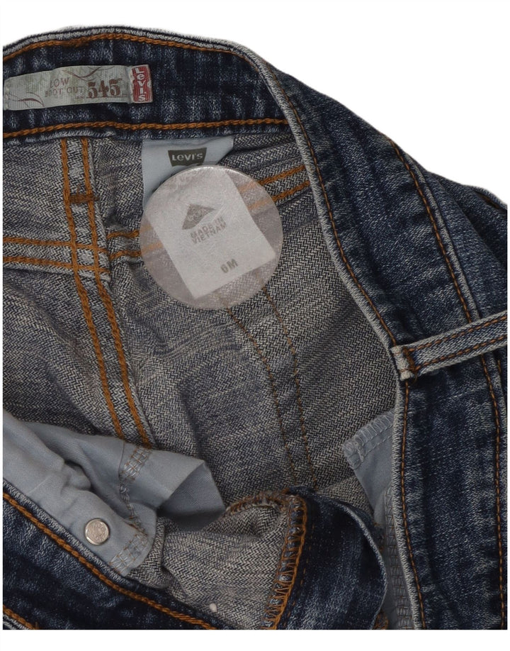 Levi's Jean 545 Low Bootcut Femme US 6 Medium W32 L28 Bleu Coton
