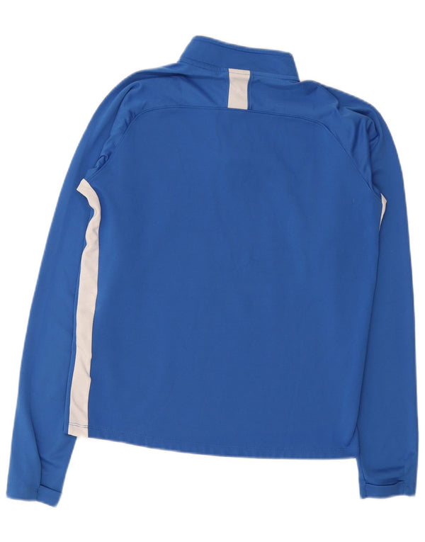 Nike Haut de survêtement à col zippé pour homme Petit Bleu Colorblock Polyester