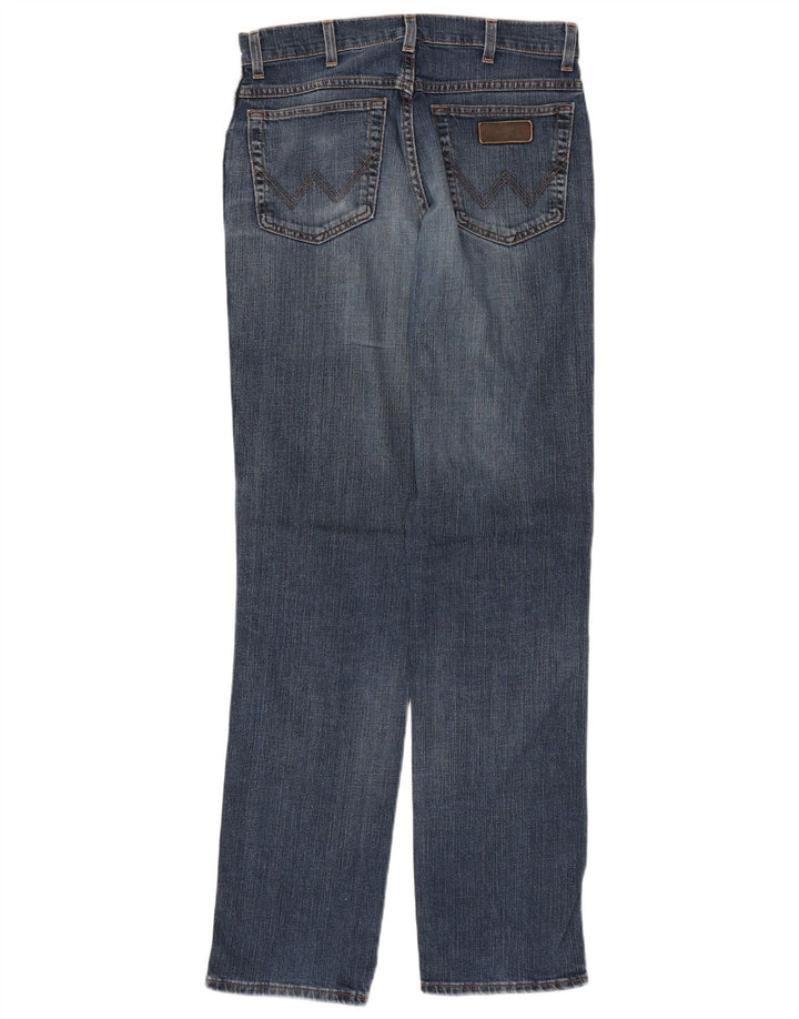 WRANGLER Jean Droit Texas Stretch Homme W32 L36 Bleu Coton
