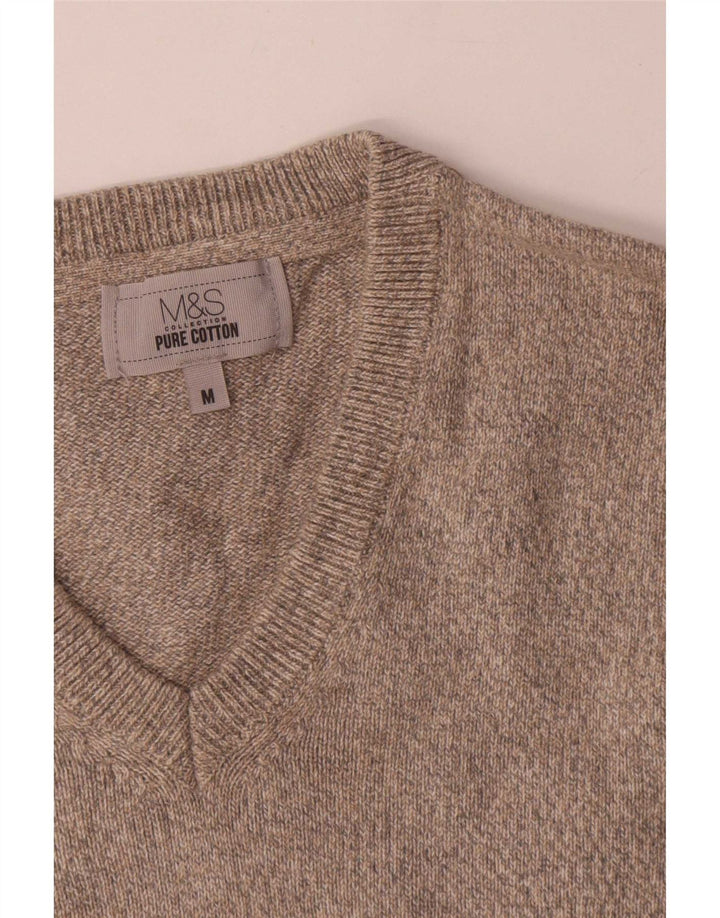 Marks & Spencer Débardeur Vest Homme Coton Beige Moyen