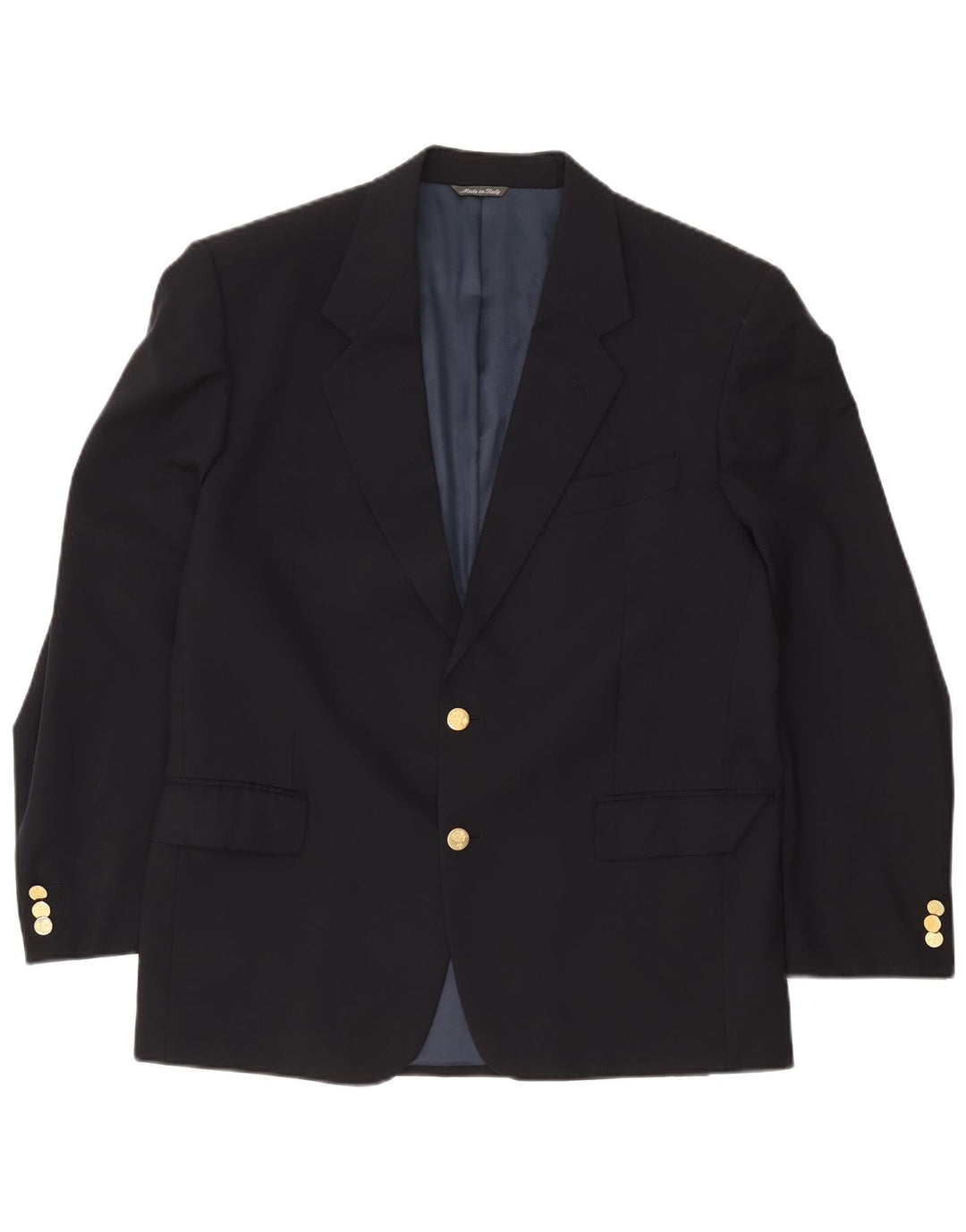 Urbis Veste Blazer 2 Boutons Homme IT 52 XL Bleu Marine Laine