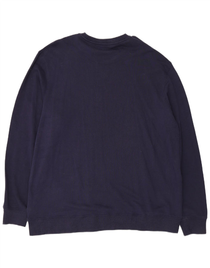 Wrangler Sweat-shirt pour homme en coton bleu marine 2XL