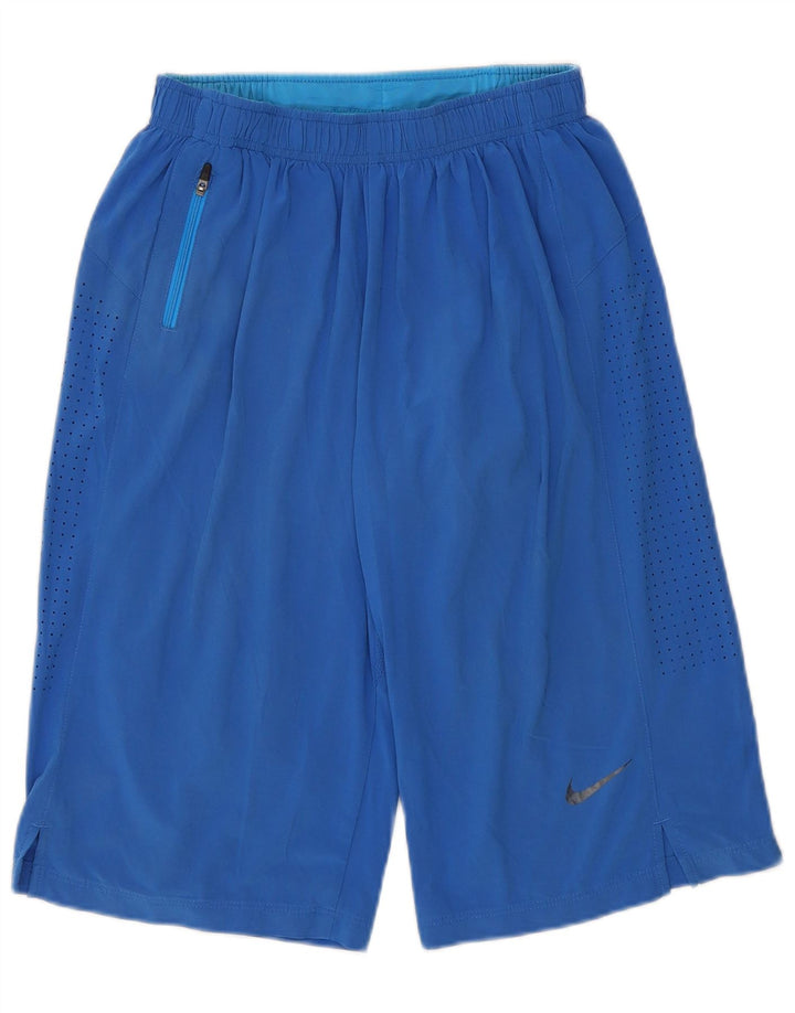 Nike Hommes Bermuda Sport Short Petit Bleu Polyester Sports