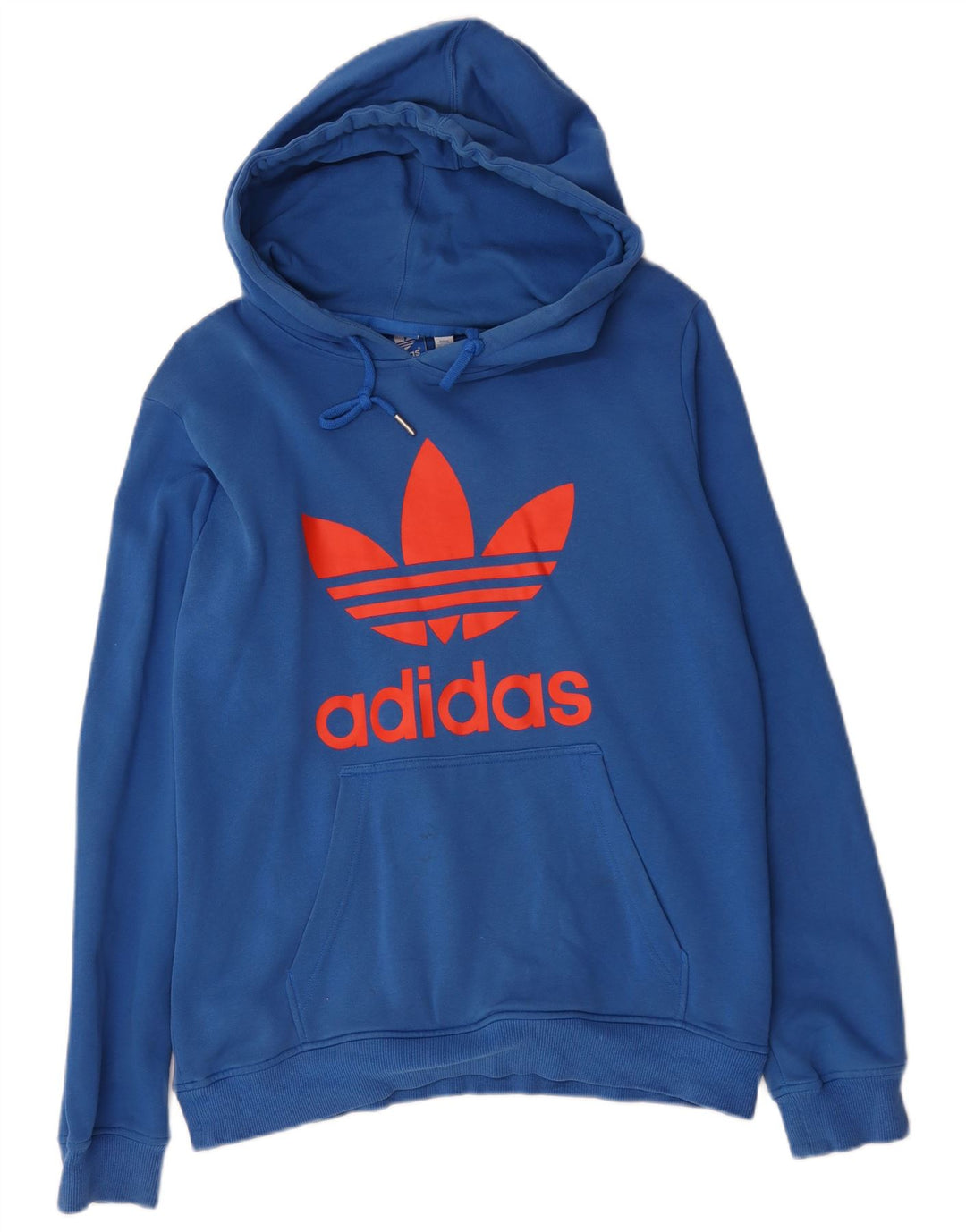 Adidas Pull à capuche graphique pour homme en coton bleu moyen